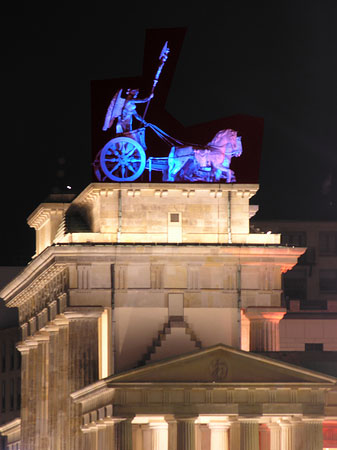 Quadriga bei Nacht Foto 