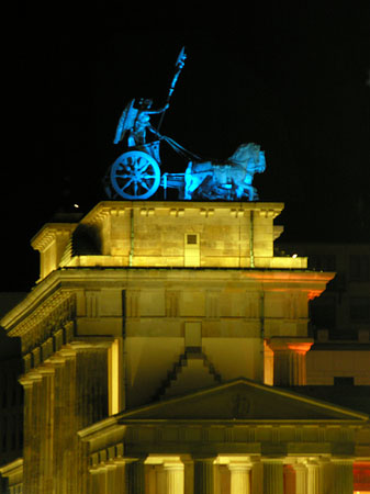 Quadriga bei Nacht Fotos