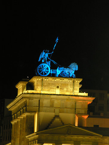 Quadriga bei Nacht Foto 