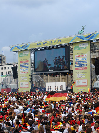 Leinwand und Fans Foto 