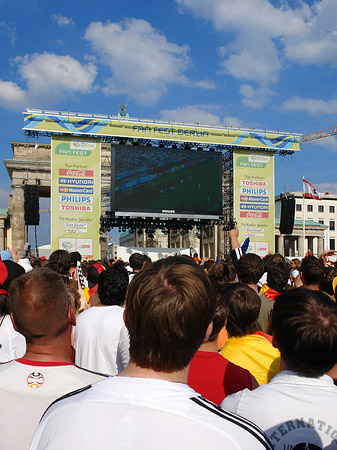 Leinwand und Fans