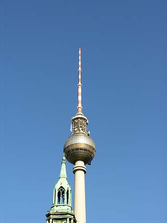 Fernsehturm und Marienkirche Fotos