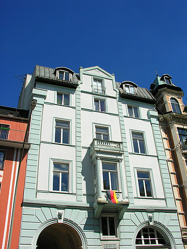 Straßen und Häuser von Altona Fotos