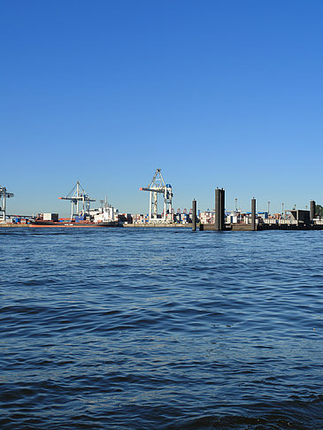 Blick auf den Hafen Fotos