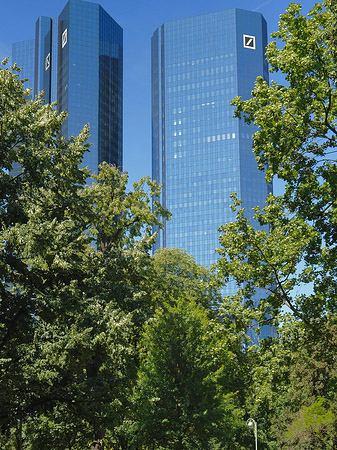 Foto Deutsche Bank mit Wiese - Frankfurt am Main