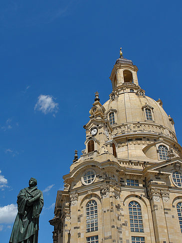 Foto Frauenkirche und Lutherdenkmal - Dresden