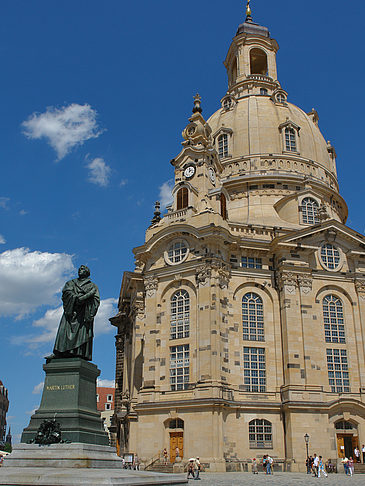 Foto Frauenkirche und Lutherdenkmal - Dresden