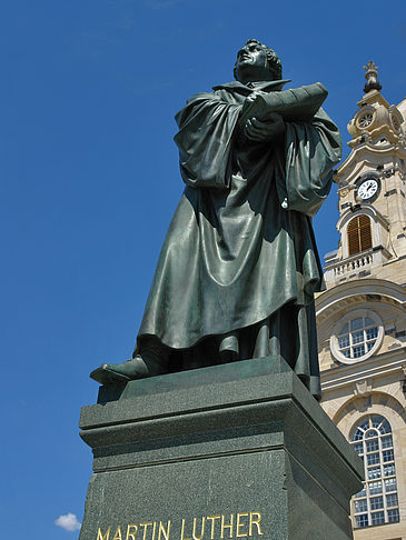 Foto Frauenkirche und Lutherdenkmal
