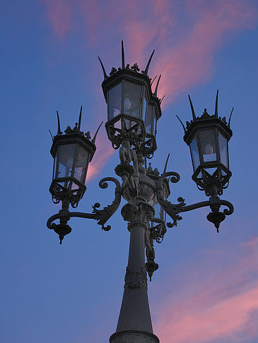 Laterne am Abend Foto 