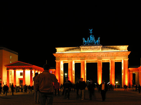 Brandenburger Tor bei Nacht Foto 