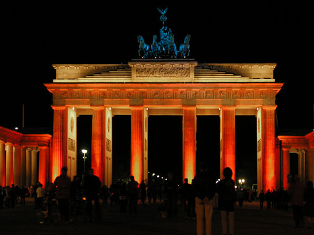 Brandenburger Tor bei Nacht Fotos