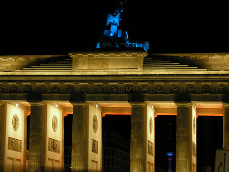 Brandenburger Tor bei Nacht Foto 
