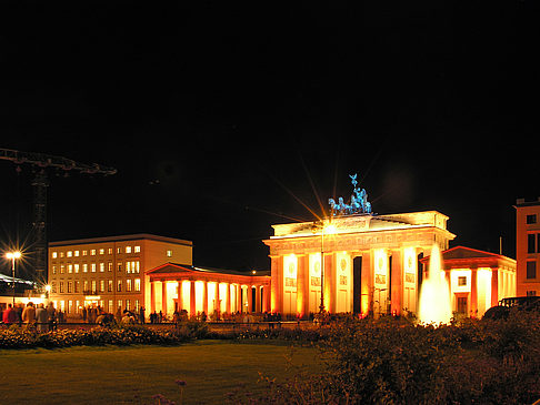 Foto Pariser Platz bei Nacht - Berlin