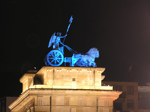 Quadriga bei Nacht Foto 