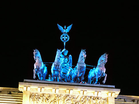 Quadriga bei Nacht Foto 