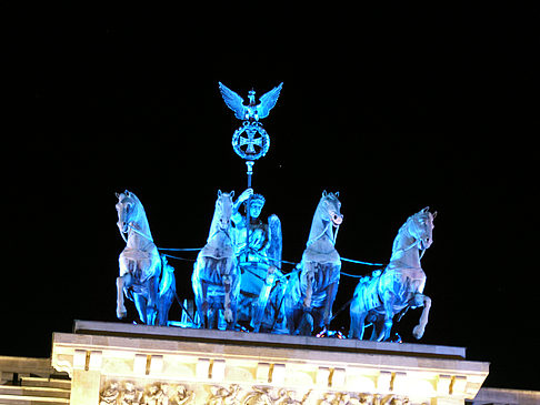 Quadriga bei Nacht Foto 