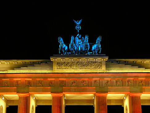 Foto Quadriga bei Nacht