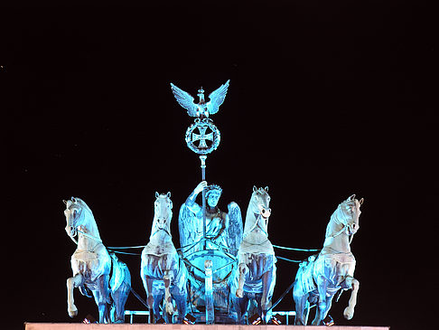 Foto Quadriga bei Nacht