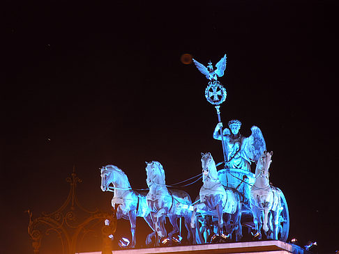 Foto Quadriga bei Nacht
