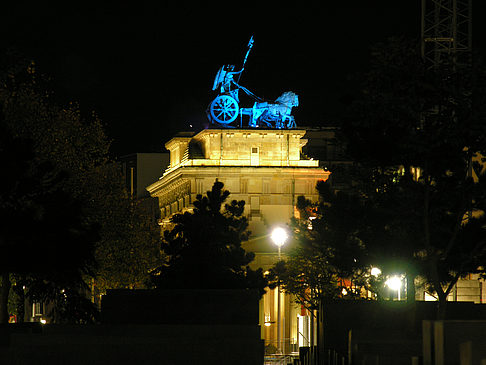 Foto Quadriga bei Nacht