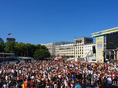 Leinwand und Fans Foto 