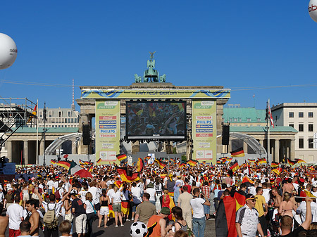 Leinwand und Fans