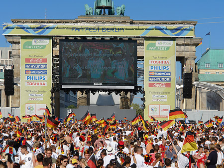 Leinwand und Fans