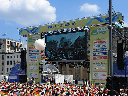 Leinwand und Fans Foto 