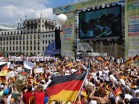 Leinwand und Fans