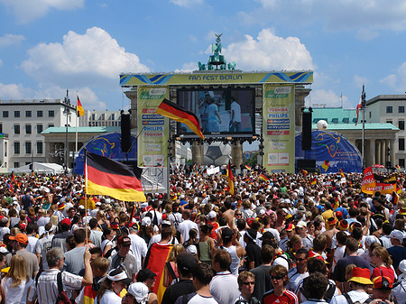 Leinwand und Fans