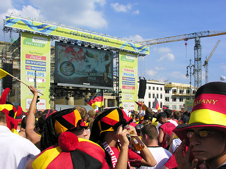 Leinwand und Fans