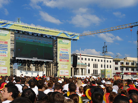 Leinwand und Fans Foto 
