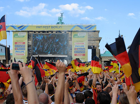 Leinwand und Fans