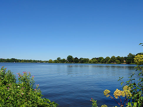 Foto Badestrand an der Außenalster - Hamburg