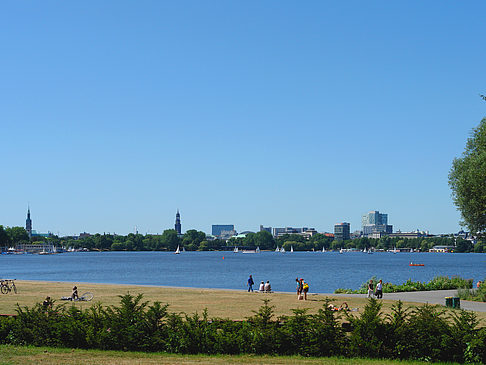 Foto Badestrand an der Außenalster