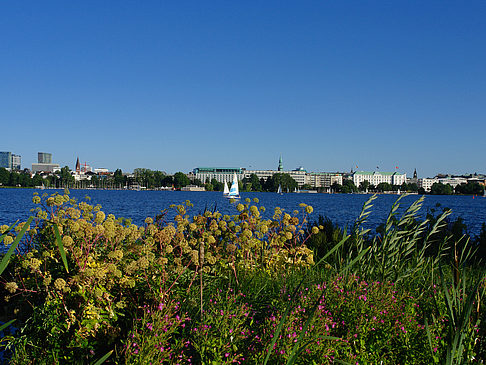 Foto Blick nach Osten von der Außenalster - Hamburg