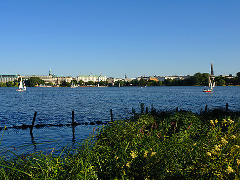 Blick nach Osten von der Außenalster