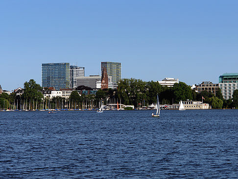 Foto Blick nach Osten von der Außenalster