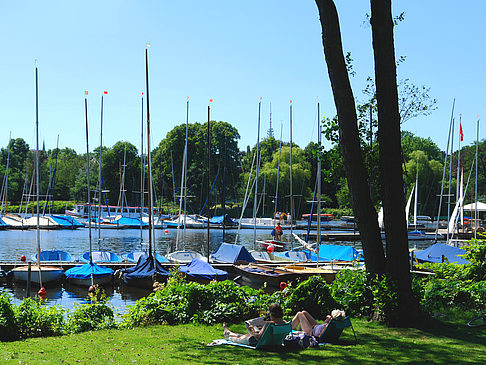 Bootsverleih und Hafen auf der Außenalster