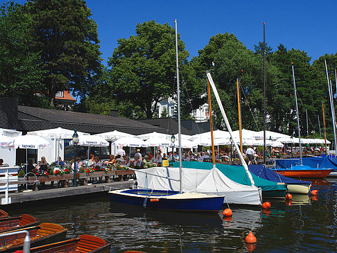 Bootsverleih und Hafen auf der Außenalster Fotos