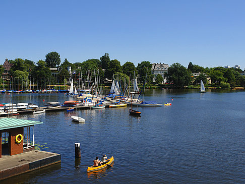 Bootsverleih und Hafen auf der Außenalster Fotos