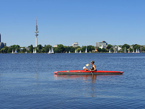 Kanufahrt auf der Außenalster Foto 