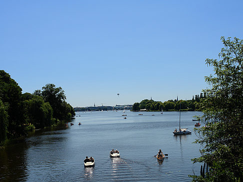 Fotos Außenalster Panorama in Richtung Innenstadt | Hamburg