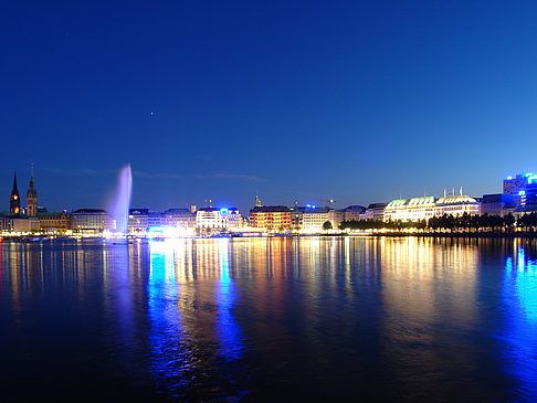 Foto Binnenalster am Abend - Hamburg