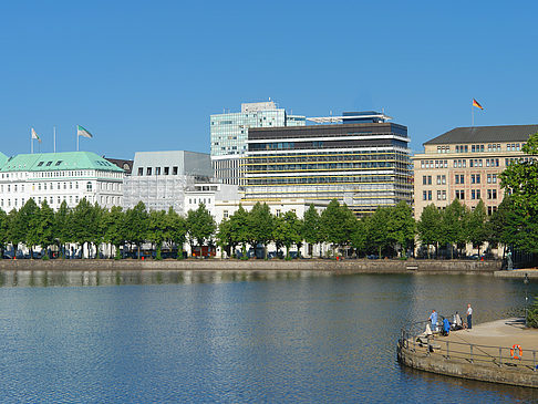 Foto Angler an der Binnenalster