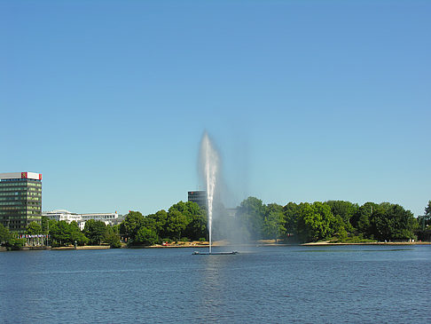 Foto Fontäne auf der Binnenalster - Hamburg