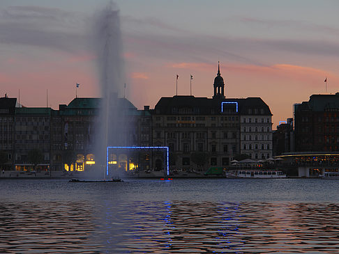 Foto Fontäne auf der Binnenalster