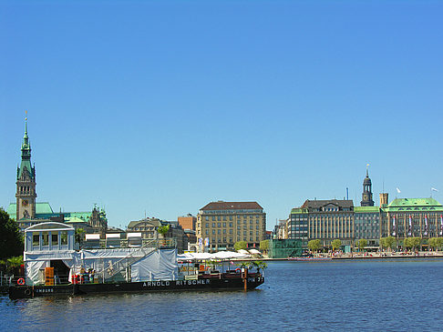 Foto Schiffe auf der Binnenalster - Hamburg