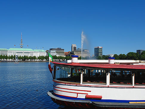 Schiffe auf der Binnenalster