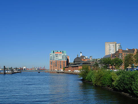 Foto Blick auf den Hafen - Hamburg
